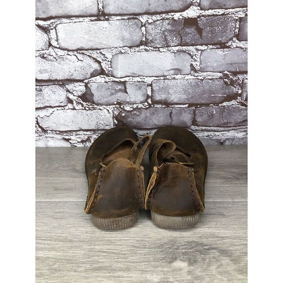 Clarks Unstructured Brown Nubuck Leather Strap Clogs Shoes Women Sz 6.5M US/37EU - Picture 4 of 16